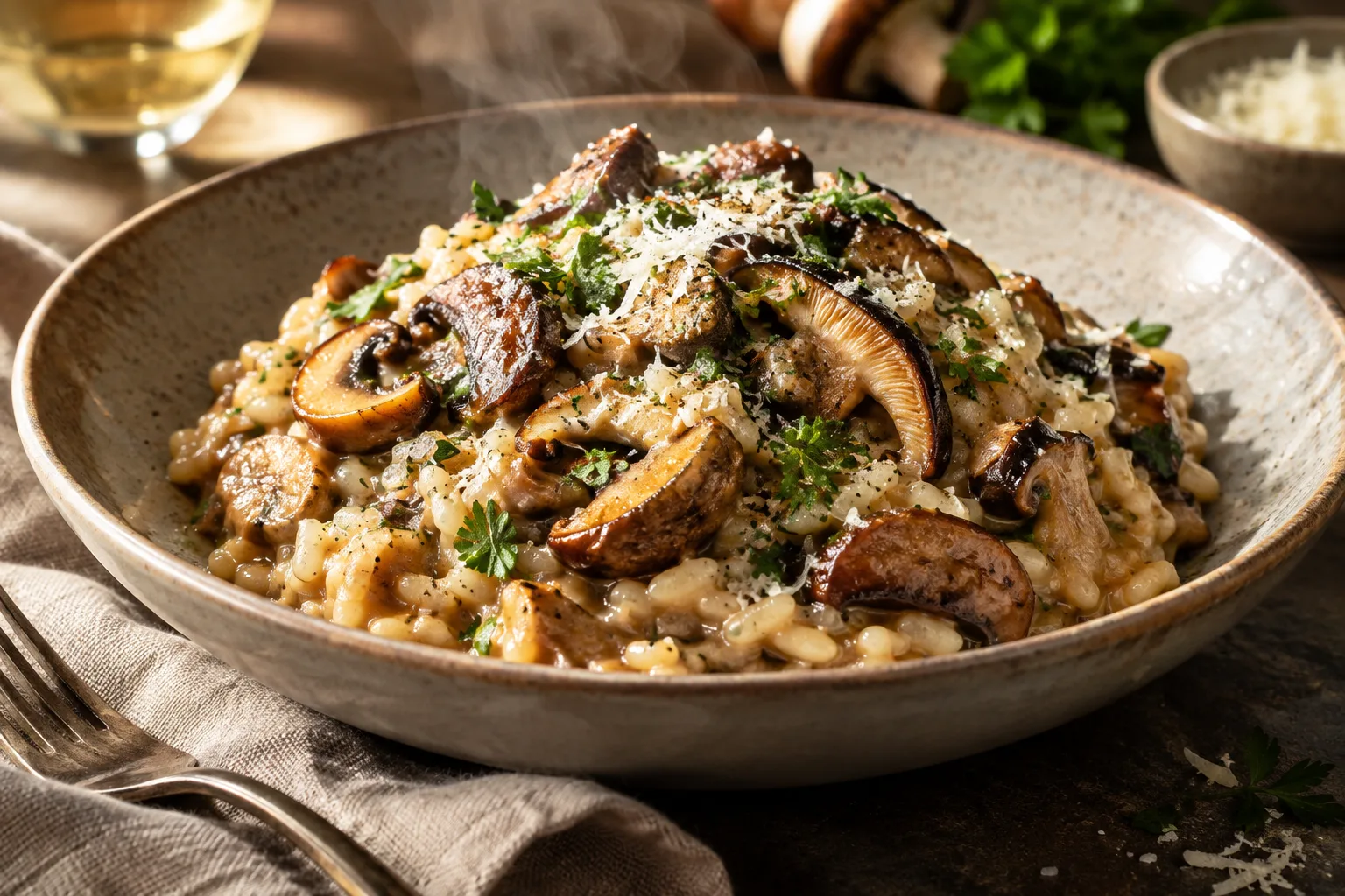 Creamy Mushroom Risotto