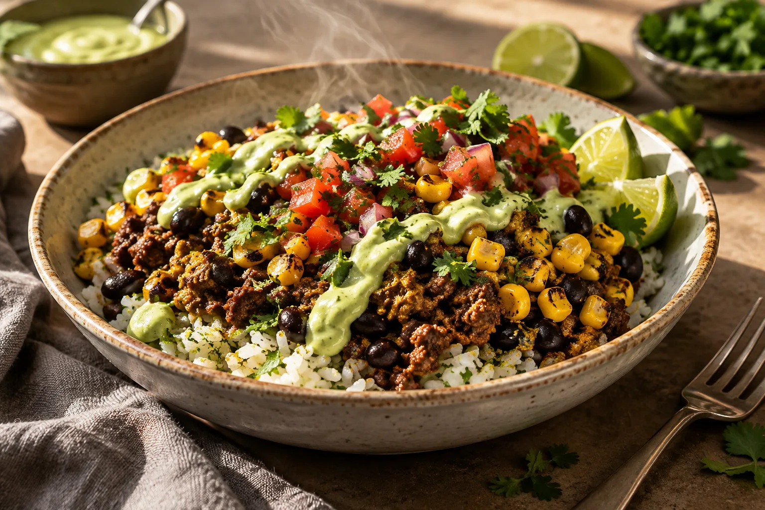 Beef Burrito Bowls